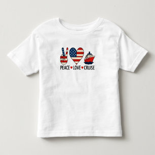 Camiseta De Bebé Vibes de vacaciones de Peace Love Cruise USA