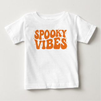 Camiseta De Bebé Vibes espeluznantes agudas, Halloween