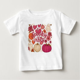 Camiseta De Bebé Vibes fantasmales - Halloween
