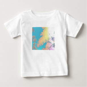 Camiseta De Bebé Vibes positivas de palmeras tropicales