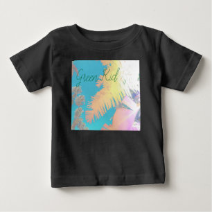 Camiseta De Bebé Vibes positivas de palmeras tropicales