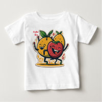 vibración positiva y fruta bailarina alegre blanco