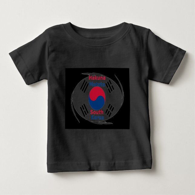 Camiseta De Bebé Vibraciones Coreanas: Un Mensaje de Paz (Anverso)