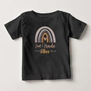 Camiseta De Bebé Vibraciones de 2do Grado Segundo Grado Regreso a C