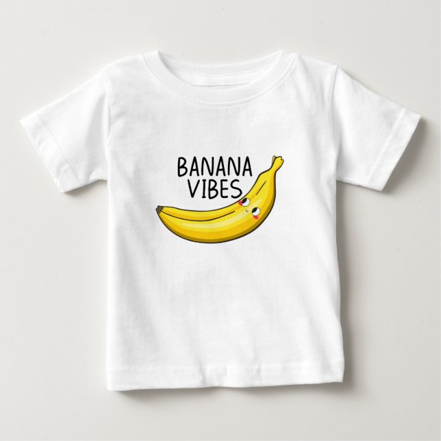 Camiseta De Bebé Vibraciones de Plátano (Anverso)