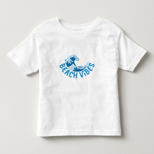 Camiseta De Bebé Vibraciones de playa (Anverso)