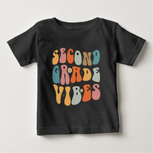 Camiseta De Bebé Vibraciones de Segundo Grado De vuelta al cole Gro