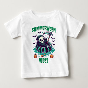 Camiseta De Bebé Vibraciones de Summerween – Segador Relajado