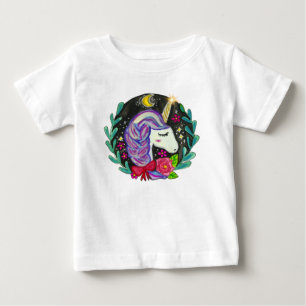 Camiseta De Bebé Vibraciones de Unicornio Mágico 