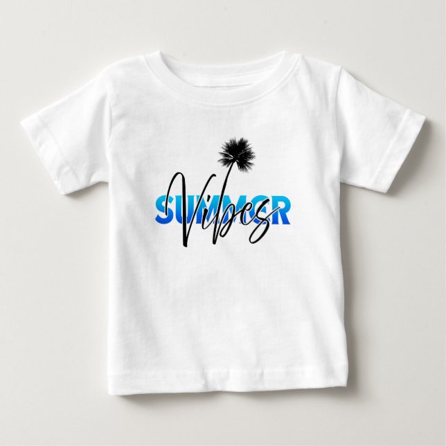 Camiseta De Bebé vibraciones de verano (Anverso)