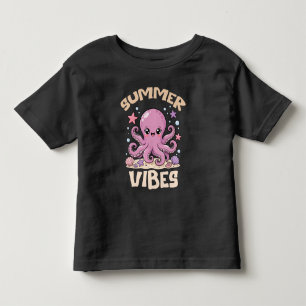 Camiseta De Bebé Vibraciones de Verano Niño Pulpo