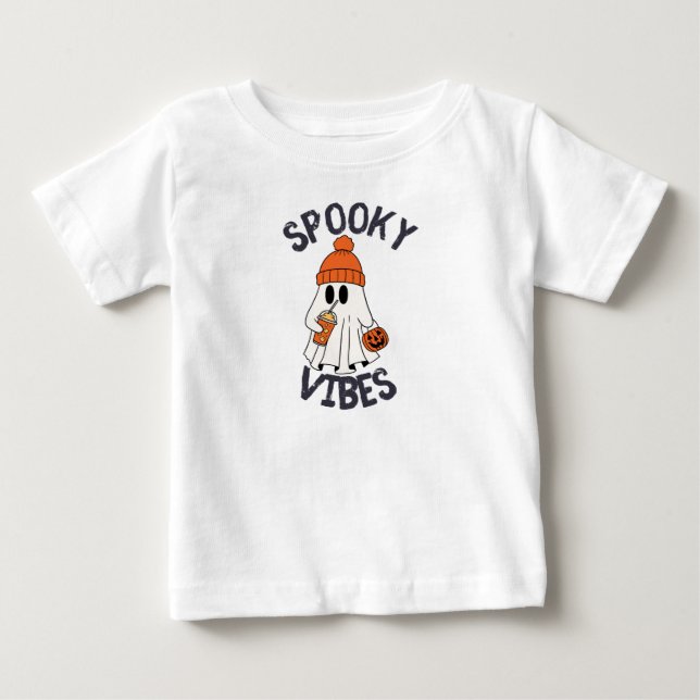 Camiseta De Bebé Vibraciones espeluznantes (Anverso)