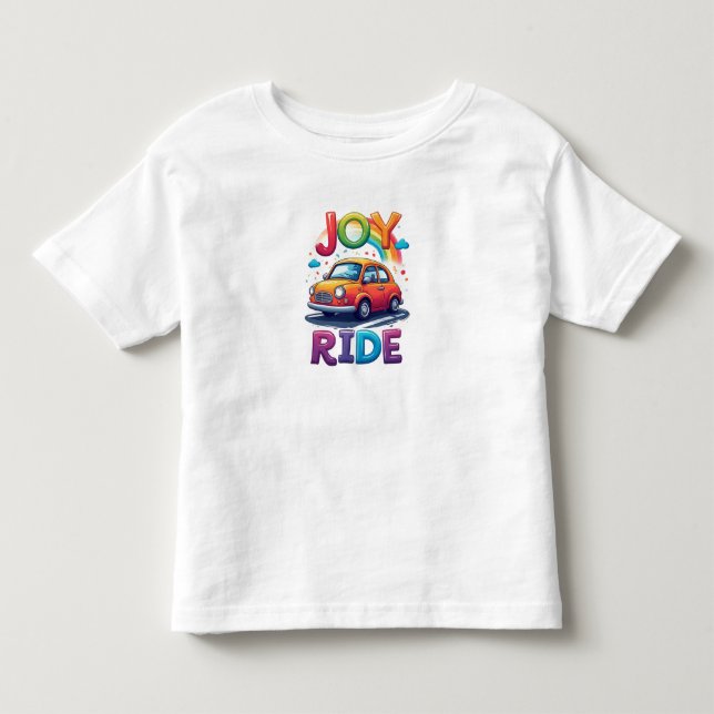 Camiseta De Bebé 🎨 Vibraciones Felices de Coche para los Pequeños  (Anverso)