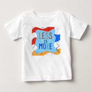 Camiseta De Bebé Vibrant "Less Is More" Abstract Graphic