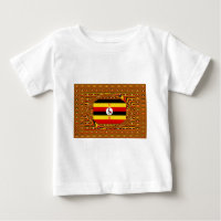 Vibrante arte inspirado en la bandera de Uganda