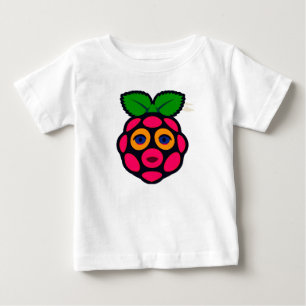 Camiseta De Bebé 🍓 Vibrante Regalo de Fruta de Bebé de Frambuesa L