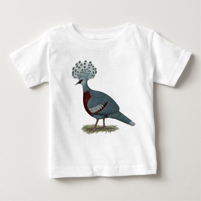 Camiseta De Bebé Victoria Crowne Pigeon (Anverso)