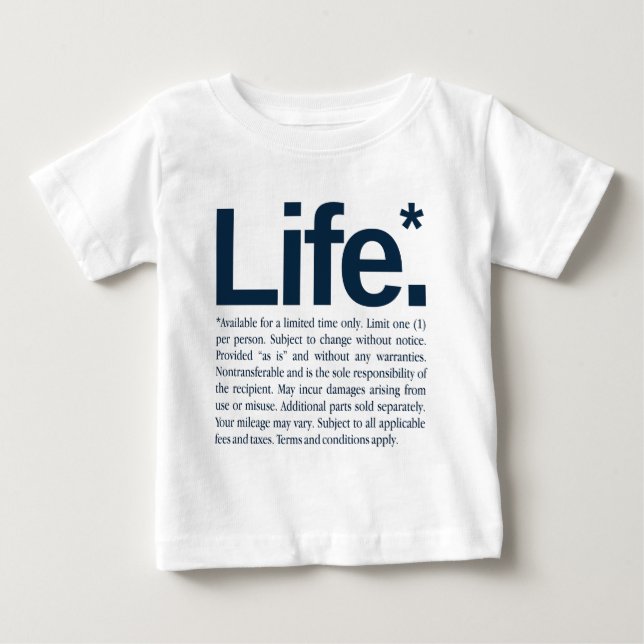 Camiseta De Bebé Vida* (Anverso)