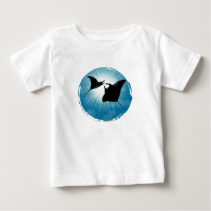 Camiseta De Bebé Vida acuática subacuática de Manta Ray
