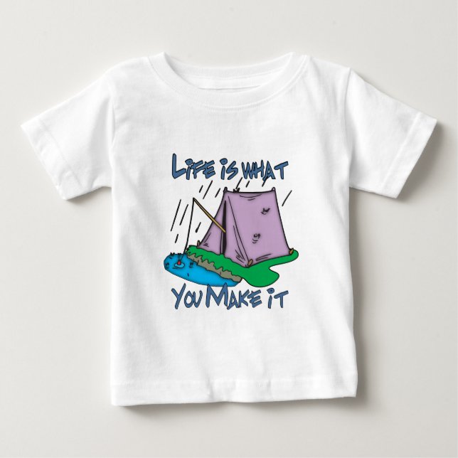 Camiseta De Bebé Vida de campamento (Anverso)