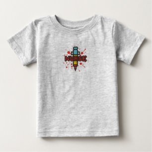Camiseta De Bebé Vida de la enfermera: Inyección de Cuidado Diario