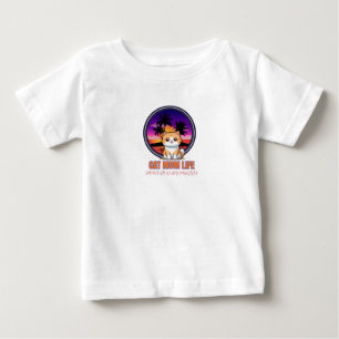 Camiseta De Bebé Vida de mamá de gato divertida