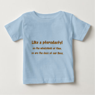 Camiseta De Bebé vida del pterodactyl