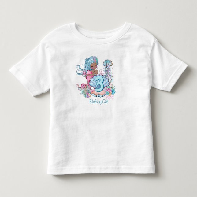Camiseta De Bebé Vida en el mar de la sirena | Fiesta de cumpleaños (Anverso)