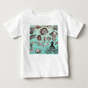 Camiseta De Bebé Vida marina