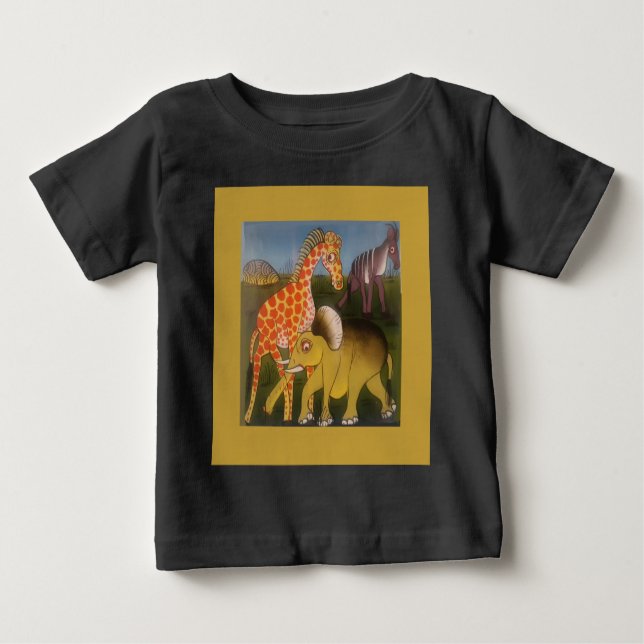 Camiseta De Bebé Vida Silvestre Majestuosa Africana: Una Hermosa Pi (Anverso)