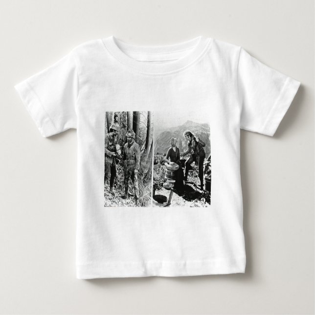 Camiseta De Bebé Vida y épocas de la diapositiva de cristal del (Anverso)