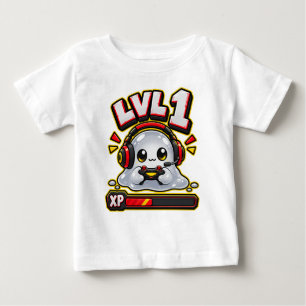 Camiseta De Bebé Vídeo de nivel de XP de novato gamer de slime lind