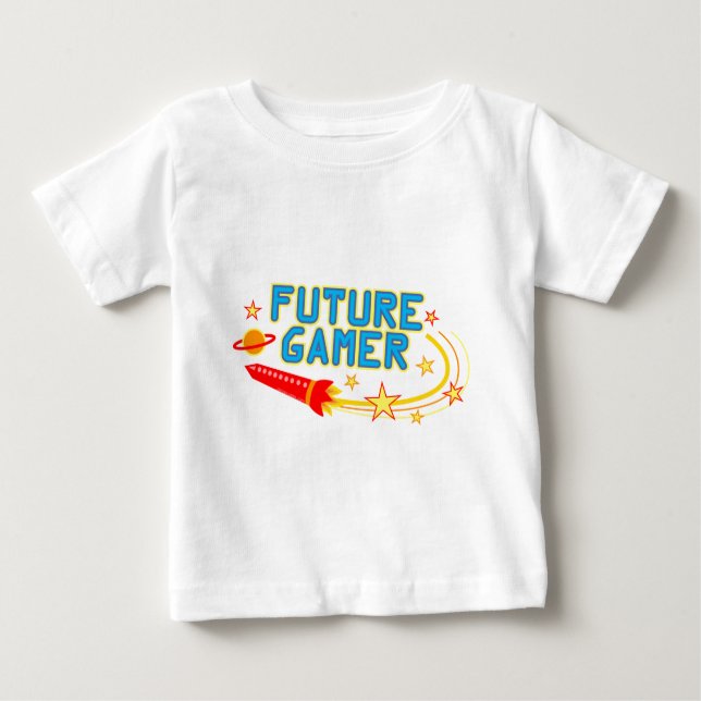 Camiseta De Bebé Videojugador futuro (Anverso)