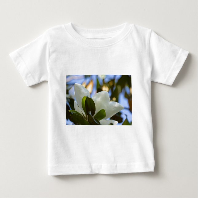 Camiseta De Bebé Vidrio manchado Sky Southern Magnolia Regalos (Anverso)