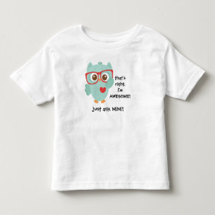 Camiseta De Bebé ¡Vidrios lindos del búho w de la aguamarina!