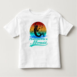Camiseta De Bebé Viejo Atardecer Retro Más Bien Ser Una Sirena