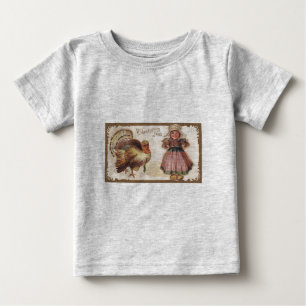 Camiseta De Bebé Viejo Día de Acción de Gracias Turquía