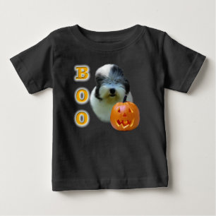 Camiseta De Bebé Viejo perro pastor inglés Halloween Boo