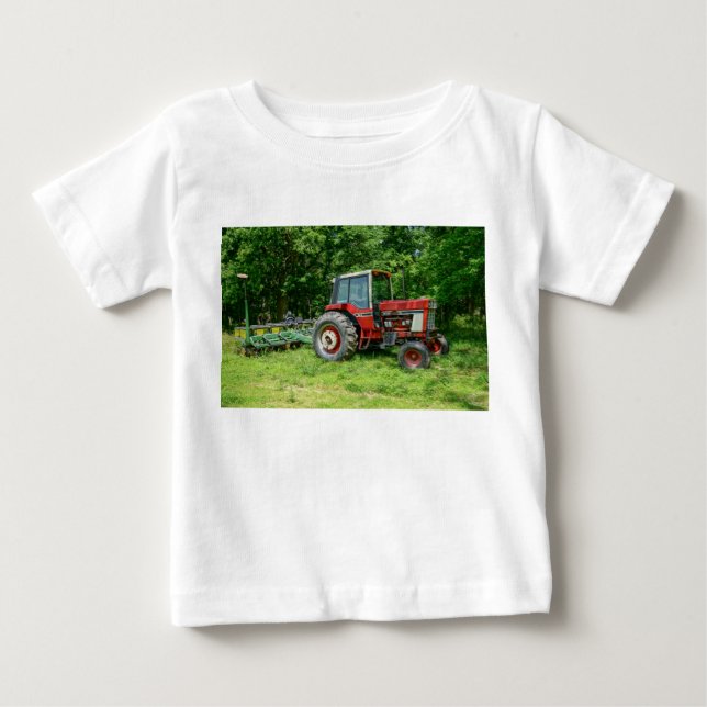 Camiseta De Bebé Viejo Tractor Internacional (Anverso)