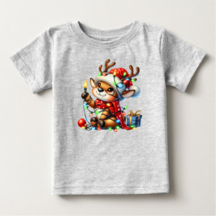 Camiseta De Bebé Viene Santa Claus