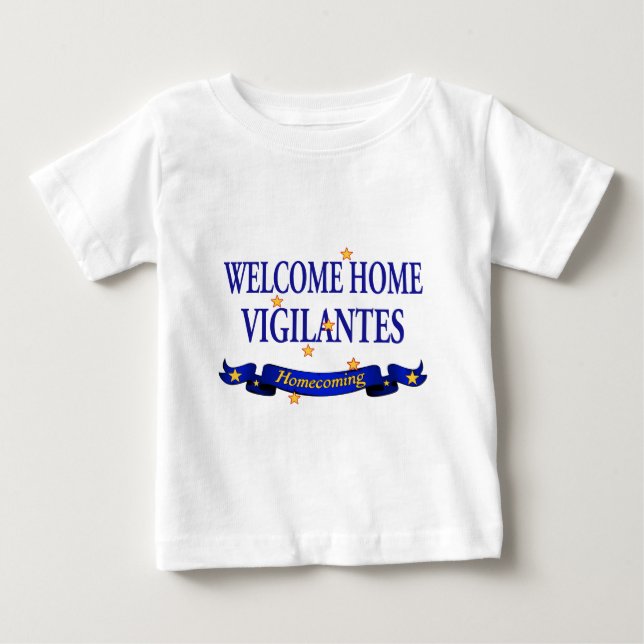 Camiseta De Bebé Vigilantes caseros agradables (Anverso)