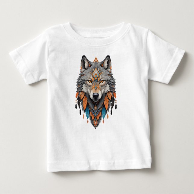 Camiseta De Bebé Vin del Parque Nacional Wolf, Yellowstone (Anverso)