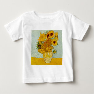 Camiseta De Bebé Vincent Van Gogh 12 Girasoles Impresionista