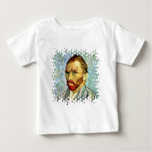 Camiseta De Bebé Vincent Van Gogh - Autorretrato verde Arte fino