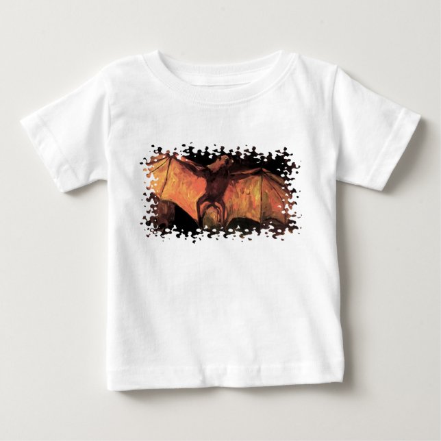 Camiseta De Bebé Vincent Van Gogh - Bella Artes de Halloween - Fox  (Anverso)