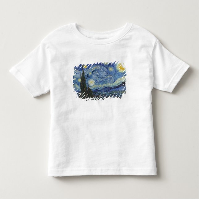 Camiseta De Bebé Vincent van Gogh el | la noche estrellada, junio (Anverso)