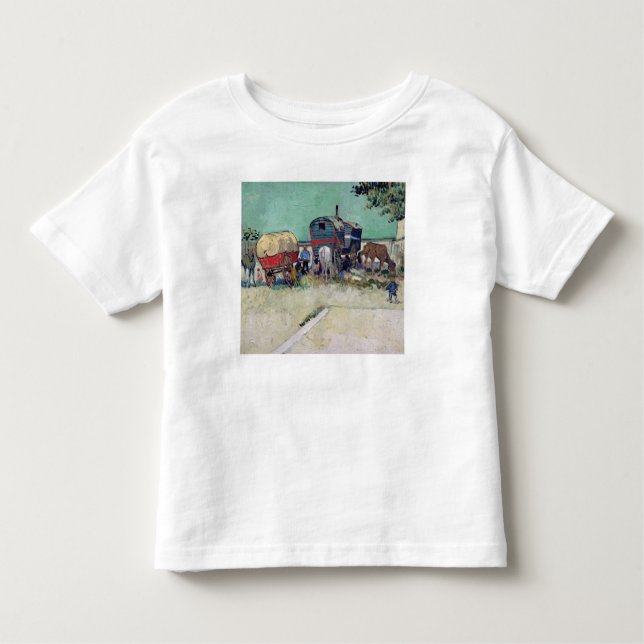 Camiseta De Bebé Vincent van Gogh el | las caravanas, acampamento (Anverso)