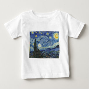 Camiseta De Bebé Vincent van Gogh   Noche estrellada, junio de 1889