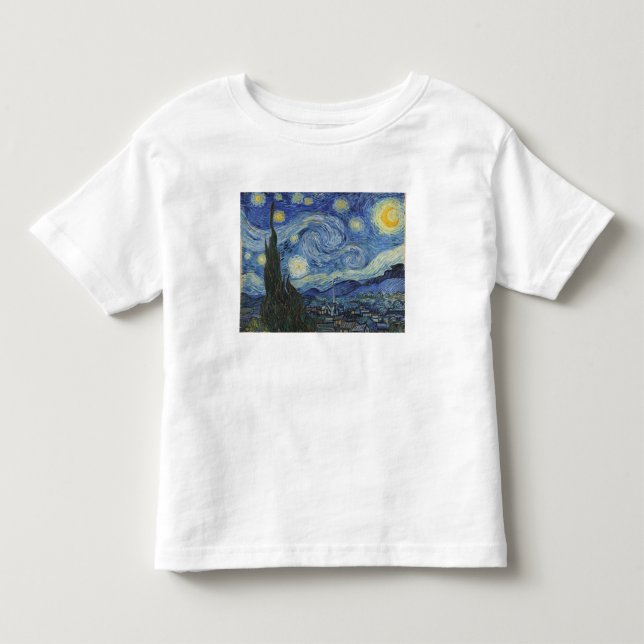 Camiseta De Bebé Vincent van Gogh | Noche estrellada, junio de 1889 (Anverso)