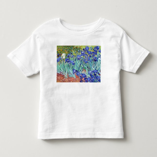 Camiseta De Bebé Vincent Van Gogh pintando Irises (Anverso)